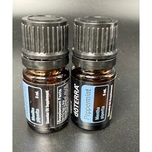 doTERRA Peppermint Essential Oil 5ml Set of 2 Pure Therapeutic Grade‎ not new